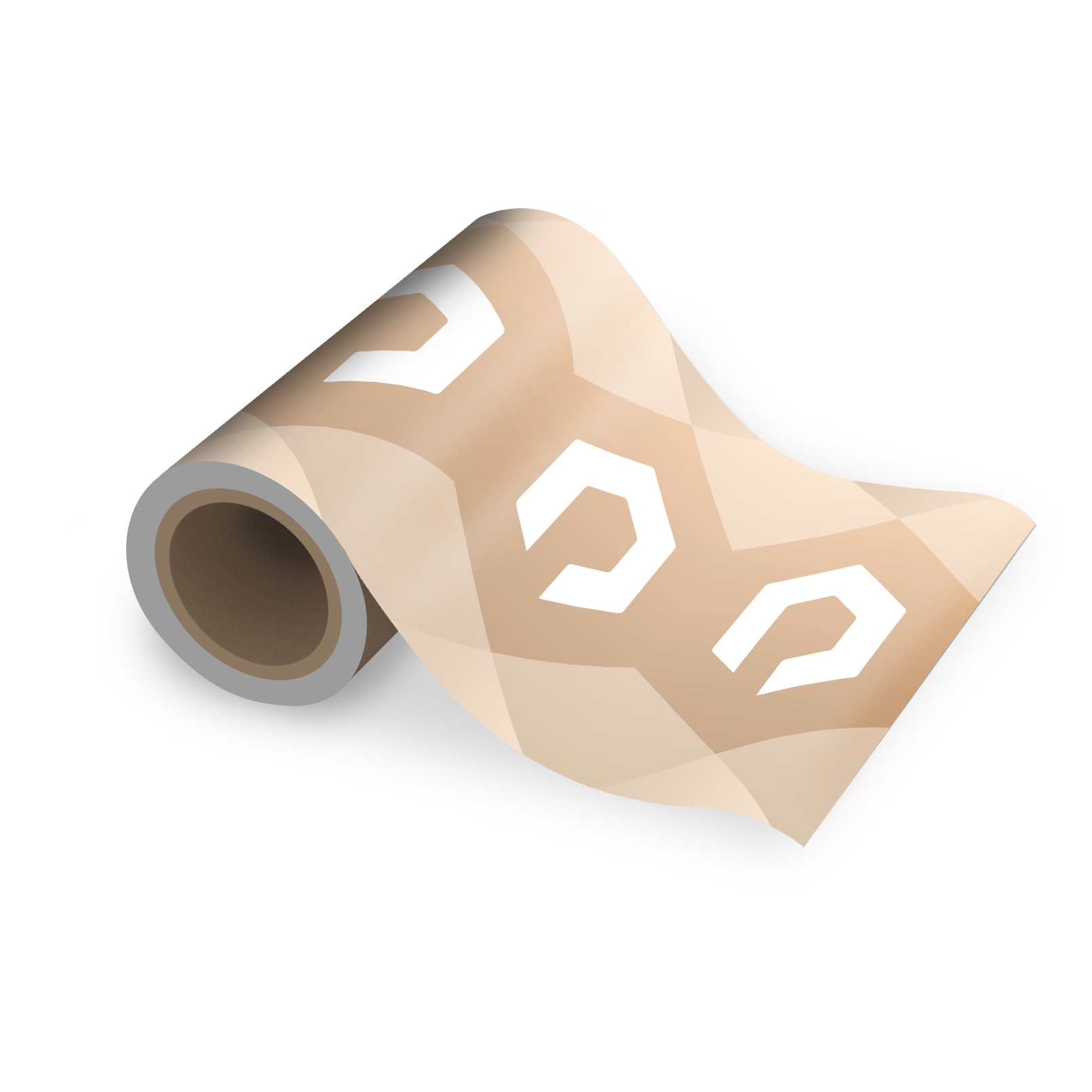 Organic packaging as flexible rollstock in brown Packiro design