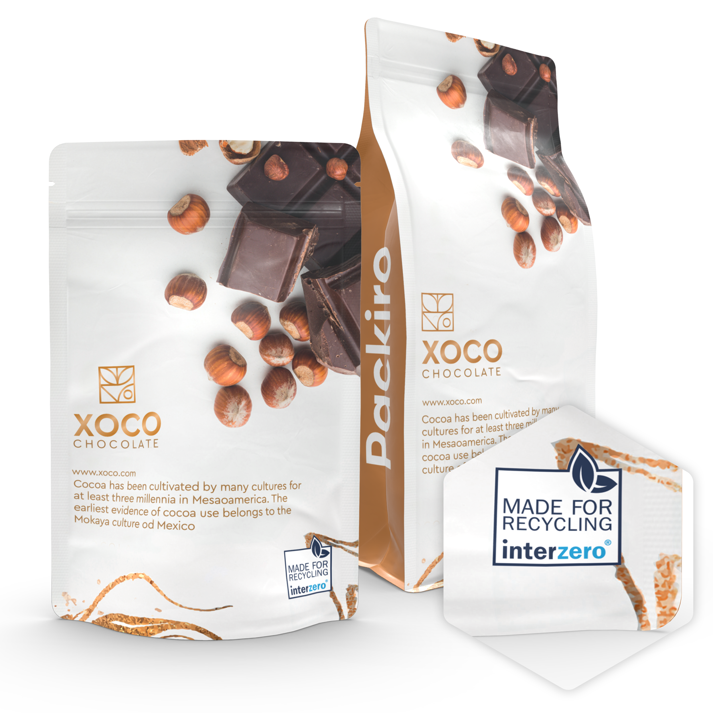 Stand-up pouch and flatbottom pouch as sweets packaging with the M4R-Seal