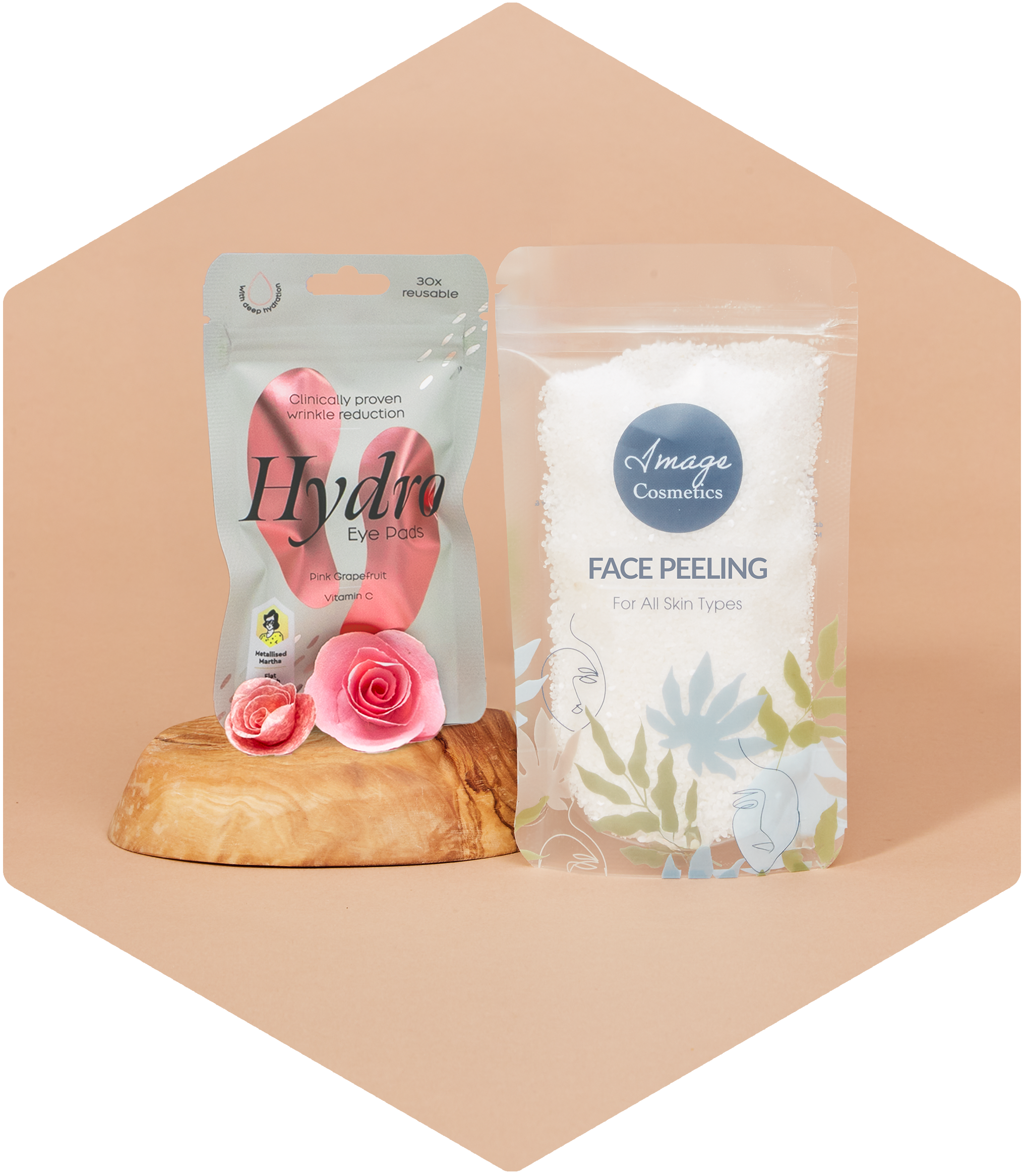 Cosmetics packaging as doypacks in different designs