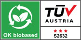 OK bioased von TÜV Austria Siegel